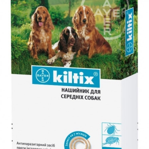Килтикс нашийник від бліх та кліщів для середніх порід собак 48см BAYER