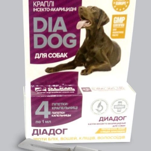 Капли DIADOG (Диадог) для собак инсектоакарацидные №4 O.L.KAR.