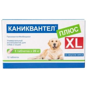 Каниквантел Плюс XL (№3 таблетки), PFIZER