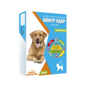 Контр Удар капли на холку для собак 20-40 кг, 3 мл №3 Круг