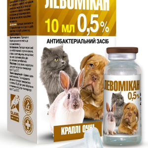 Левомикан 0,5% капли глазные, 10 мл