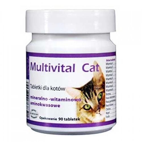 Вітамінно-мінеральна добавка для кішок Multivital Cat, 500 таб.