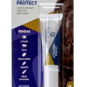 Краплі на холку Ultra Protect від бліх та кліщів для собак вагою 40 - 60 кг