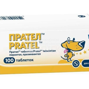 PRATEL (ПРАТЕЛ) антигельмінтивний препарат для собак і кішок, 10 таблеток