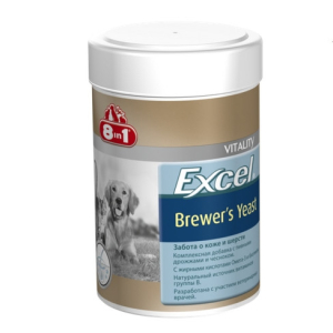 Пивні дріжджі 8 in 1 Excel Brewers Yeast для кішок і собак таблетки 1430 шт