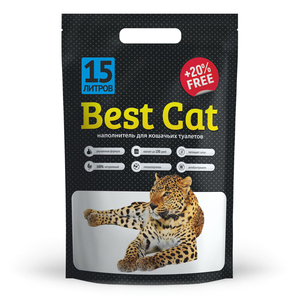 Силикагелевий наповнювач Best Cat White 15 літрів