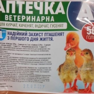 Вет Аптечка А (байтрил-3,байкокс-2,нутрил Сіл 3г, Аскорб,до-та 5г) На 50гол, Укрветбиофарм