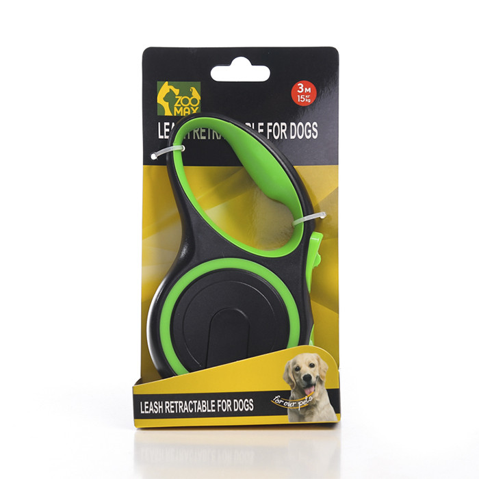 Повідець рулетка зелена стрічка 3м 15кг 708-3M-Green ZooMax