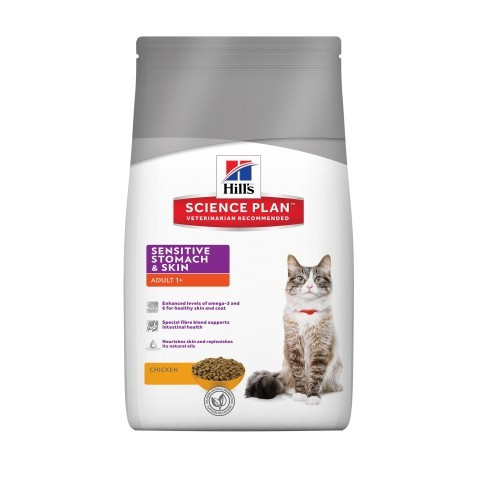 Сухий корм для котів hill's Science Plan Feline Adult Sensitive Stomach & Skin Chicken 0 кг