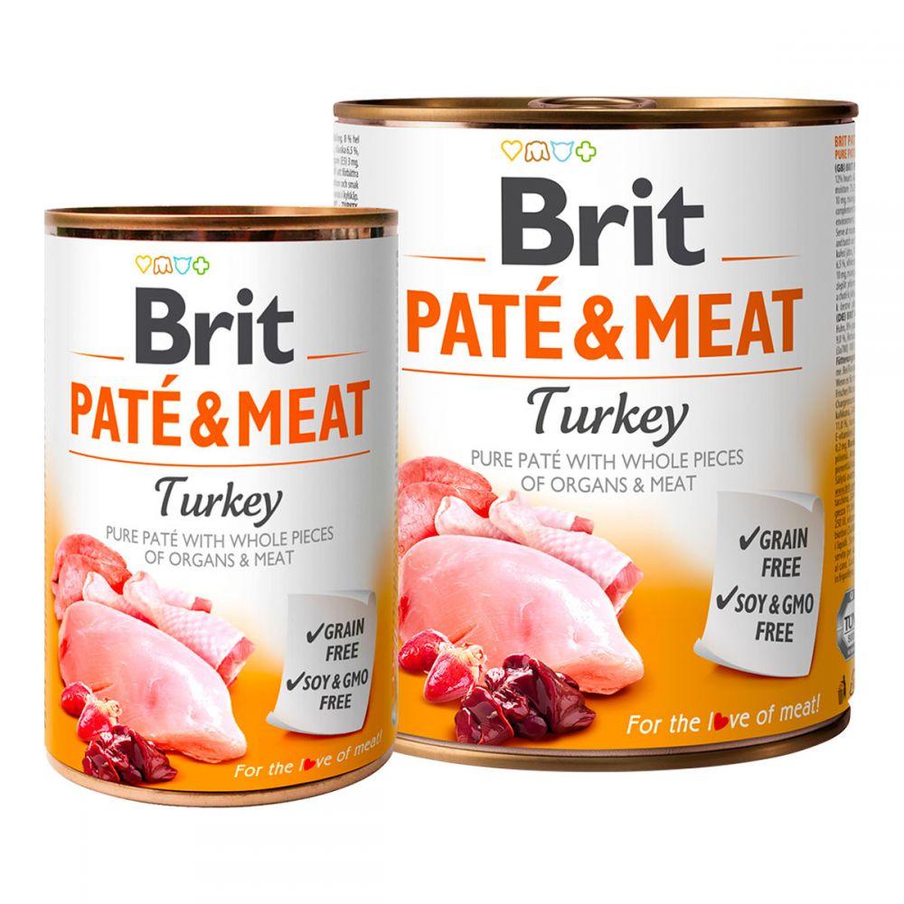 Brit Pete & Meat Turkey Консерви для собак з індичкою / 400 гр