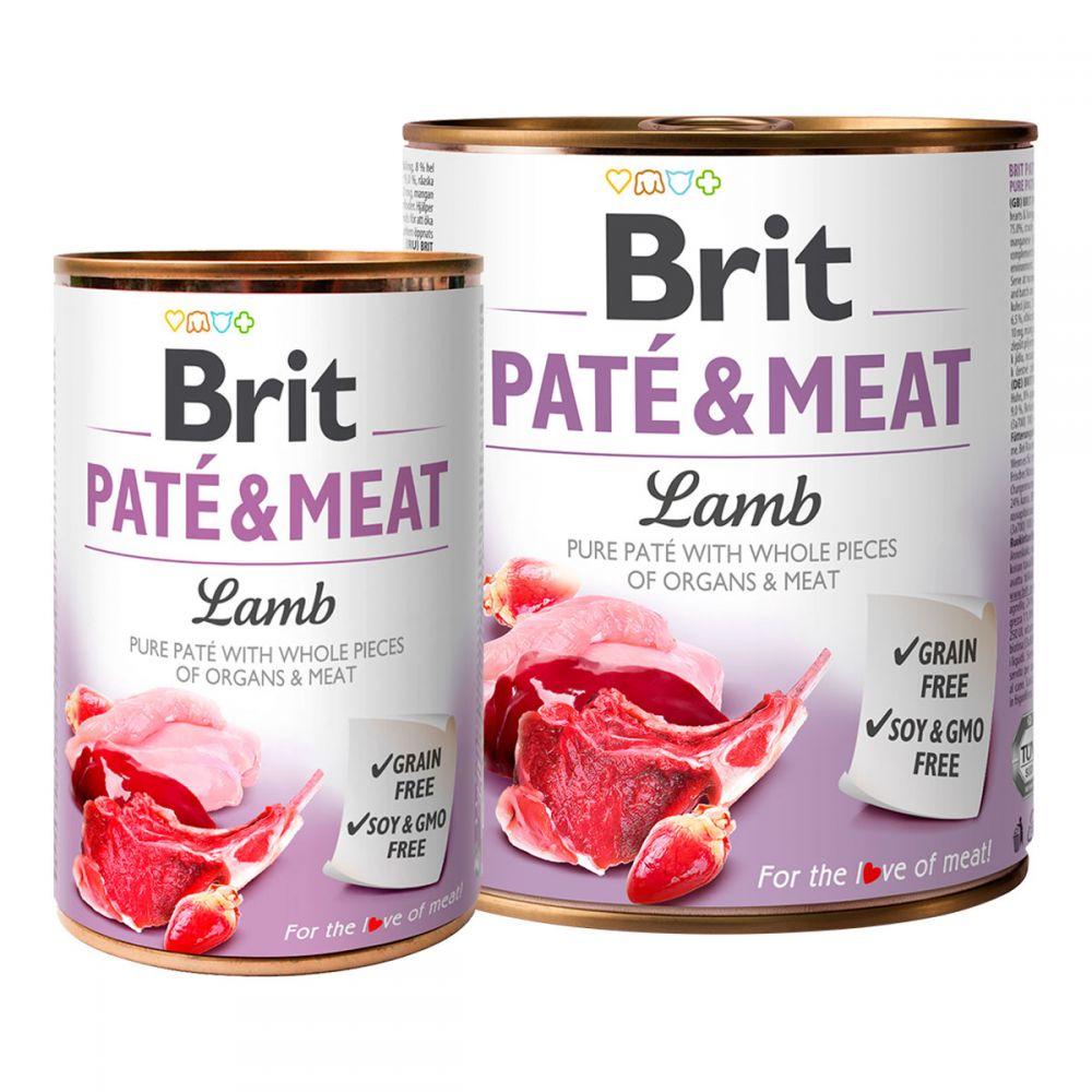 Brit Pete & Meat lamb Консерви для собак з ягням / 400 гр