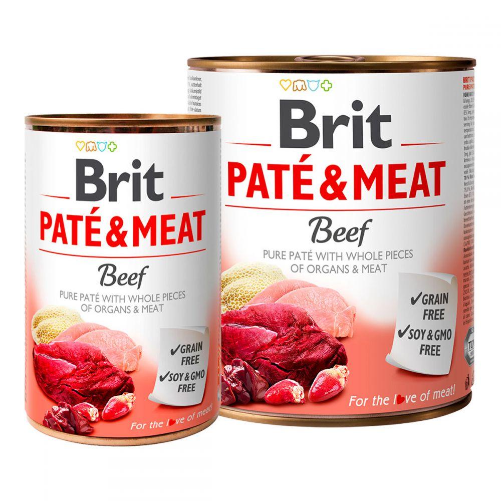 Brit Pete & Meat Beef Консерви для собак з яловичиною / 400 гр