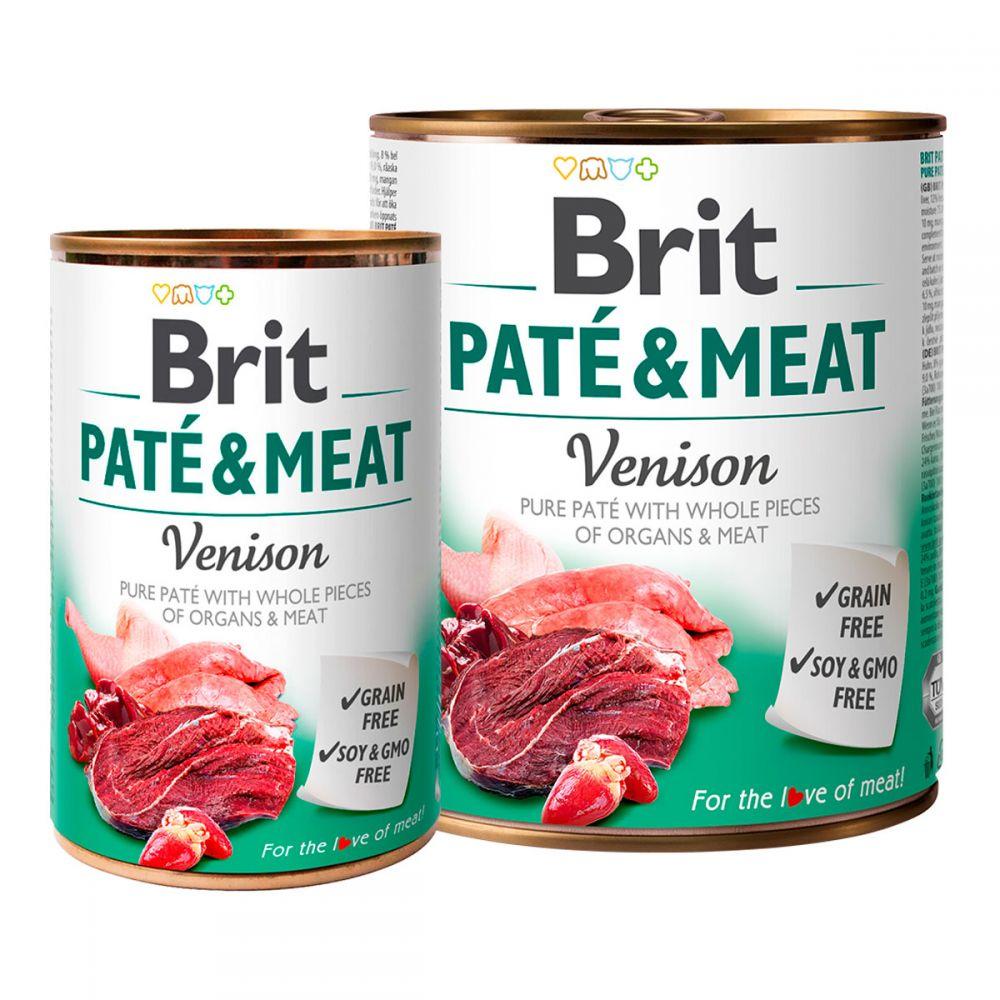 Brit Pete & Meat Venison Консерви для собак з олениною / 400 гр