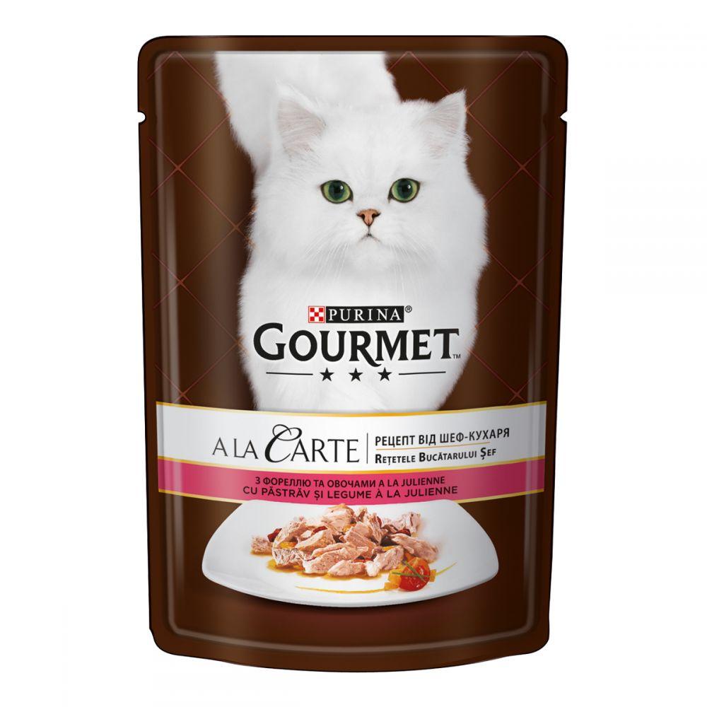 Gourmet A La Carte Шматочки з фореллю і овочами в підливі / 85 гр