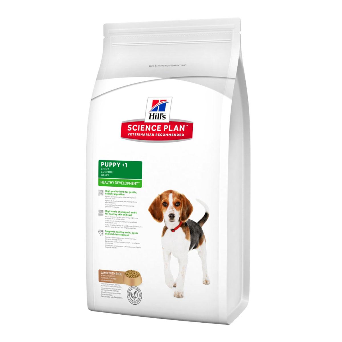 Hills Puppy Healthy Development Lamb & Rice Корм для щенят середніх порід (Ягня і рис) / 18 кг