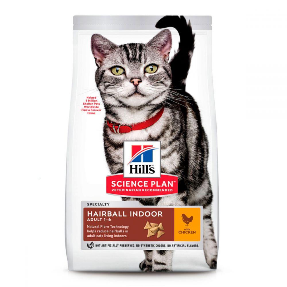 Корм для котів Хіллс Hills SP Feline Indoor що не покидають приміщення з куркою, 3 кг