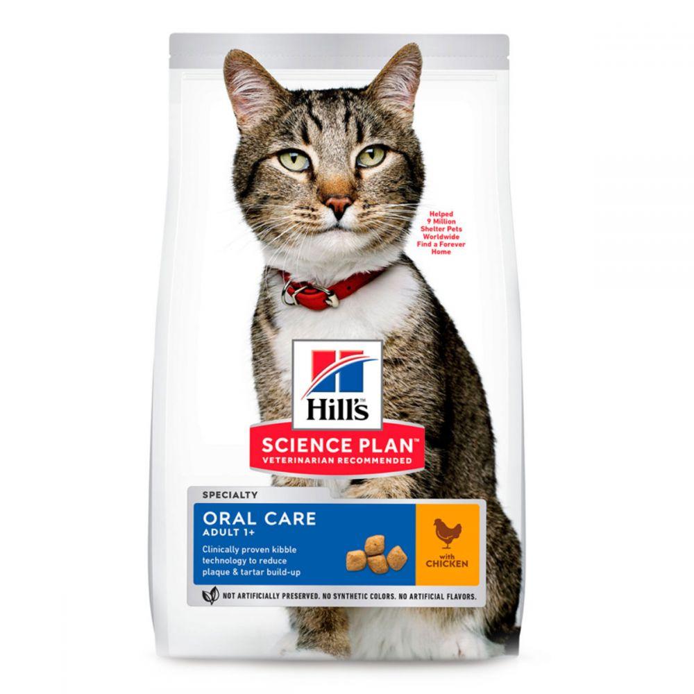 Корм для кішок Хіллс Hills SP Feline Adult Oral Care з куркою 1,5 кг  при догляді за зубами