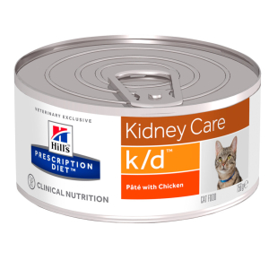 Hill's PRESCRIPTION DIET k/d Вологий Корм для котів з куркою - 156 Ниркова та серцева недостатність