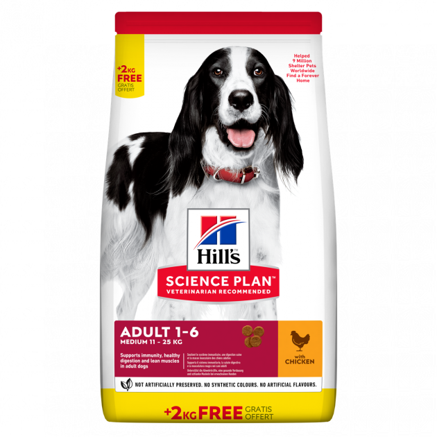 Сухий корм для собак Hills Science Plan ADULT Chicken BONUS BAG 14 кг