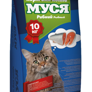 Корм для кішок Муся 10 кг зі смаком риби