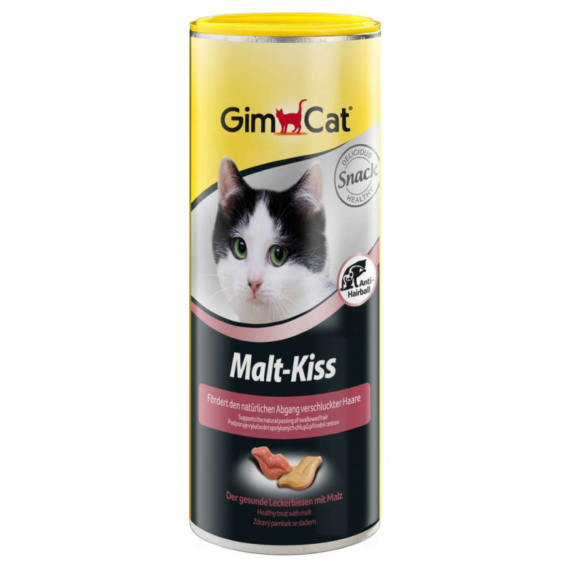 GimCat Malt Kiss Ласощі у вигляді поцілунків для виведення вовни 600 шт
