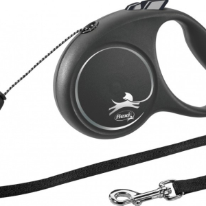 Flexi Black Design S поводок-рулетка (5м, до 12кг, трос)