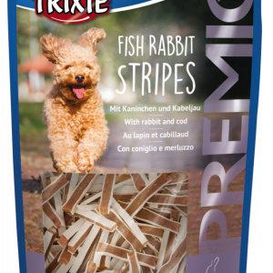 Trixie TX-31547 PREMIO Fish Rabbit Stripes 100г - ласощі з м'яса кролика і тріски для собак