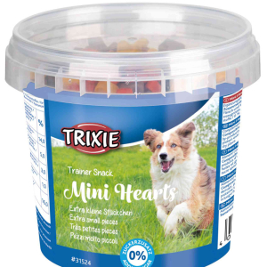 М'які ласощі для дрібних собак Trixie (TX-31524) Mini Hearts з куркою, ягням та лососем 200 г
