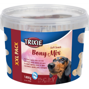 Ласощі для собак Trixie (TX-31526) Soft Snack Bony Mix мікс (яловичина/ягня/курка/дичина) 1.8 кг