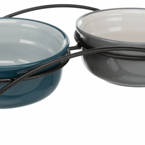 Trixie TX-24536 миски керамическе на підставці 2 × 0,6 л / ø15 см