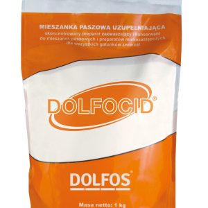 Підкислювач Dolfocid (Дольфоцид) для телят, свиней, птиці та кроликів, порошок 1 кг (Dolfos, Польща)