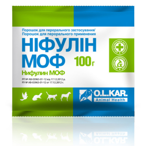Ніфулін МОФ 100 г (метронідазол, окситетрациклін, фуразолідон)