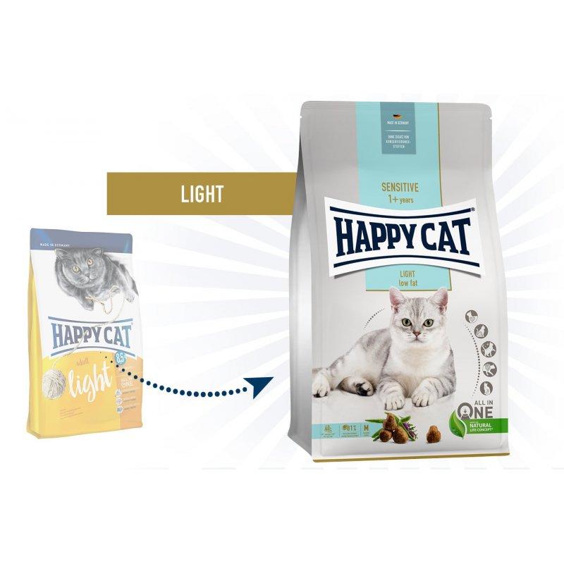 Happy Cat Adult Light 4 кг -корм для котів з надмірною вагою і кастрованих котів