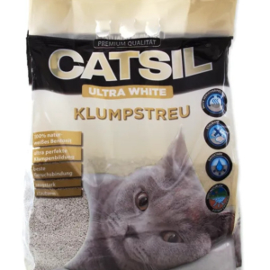 Наповнювач для котячого туалету бентонітовий Ultra White 8 л Catsil