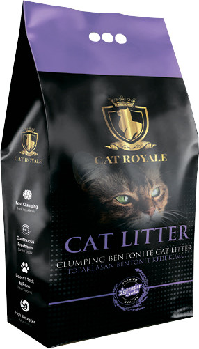 Наповнювач бентонітовий CAT ROYALE з запахом лаванди 5 кг