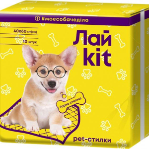 ЛайKit пелюшки гігієнічні для тварин 10 шт. 40х60 см