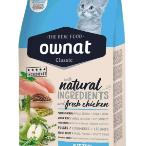 Сухий повнораціоннний корм Ownat (Овнат) Classic Kitten  (Cat) 4 кг для кошенят з куркою