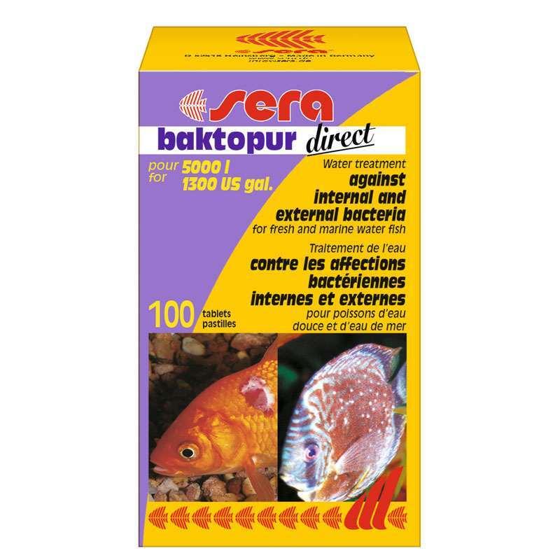 Sera (Сера) Baktopur Direct - Кондиціонер води проти бактеріальних інфекцій на 5000 л / 100 таблеток