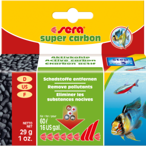 Sera супер карбон (sera super carbon) Спеціальне активоване вугілля для внутрішніх фільтрів