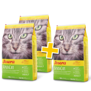 АКЦІЯ (2+1) Сухий корм Josera SensiСat (Йозера СенсіКет) для кішок з чутливим травленням 2 кг (3 шт.)
