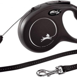 Повідець-рулетка Flexi Classic XS трос  3 м / 8 кг (Чорний)