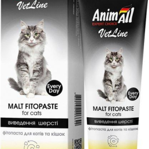 AnimAll VetLine фітопаста для виведення шерсті для котів і кішок, 100 г