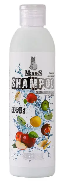 Шампунь Modes Fruit boom Apple шампунь Модес Фруктовий з ароматом яблука для кішок і собак - 250 мл.