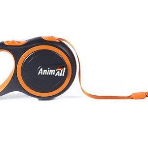 Повідець-рулетка AnimAll S до 15 кг, 3 м (Оранжево-чорний)