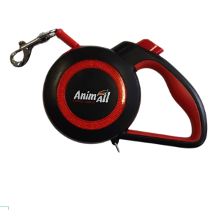 Повідець-рулетка AnimAll Reflector MS7110-3M S до 15 кг 3 м (Червоно-Чорний)