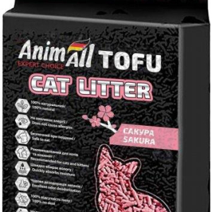 Наповнювач для котячого туалету AnimAll ТОФУ Сакура 2.6 кг / 6 літрів
