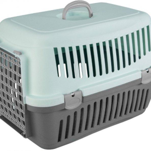 Переноска для кішок і собак Animall CNR-134 (58х42х42 см) Сіро-м'ятна