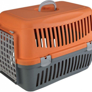 Переноска для кішок і собак Animall CNR-134 (58х42х42 см) Сіро-помаранчева