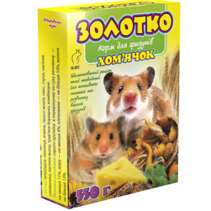 Корм "Золотко" для гризунів "Хомячок" 550 г (Круг)