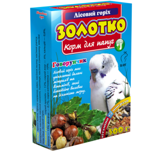 Корм "Золотко" для папуг "Лісовий Горіх" 500 г (Круг)